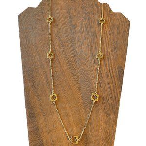 kate spade Signature Spade Cut Out Gold 34" Necklace